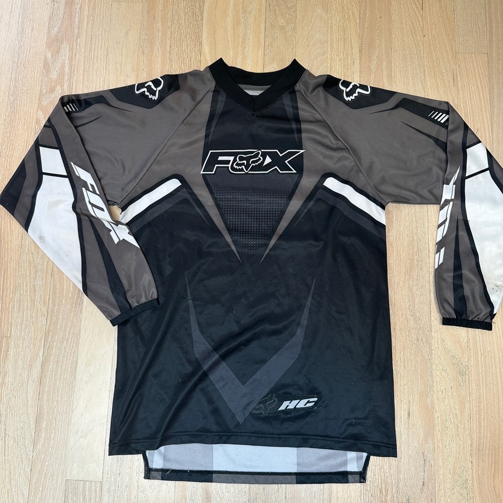 Fox Boy’s Black and Gray Jersey